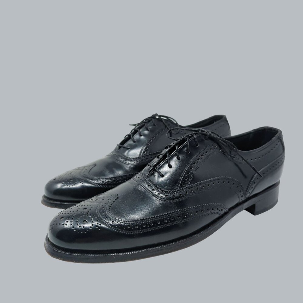 Florsheim Oxford Shoes 11 Black Royale Imperial Formal Wingtip